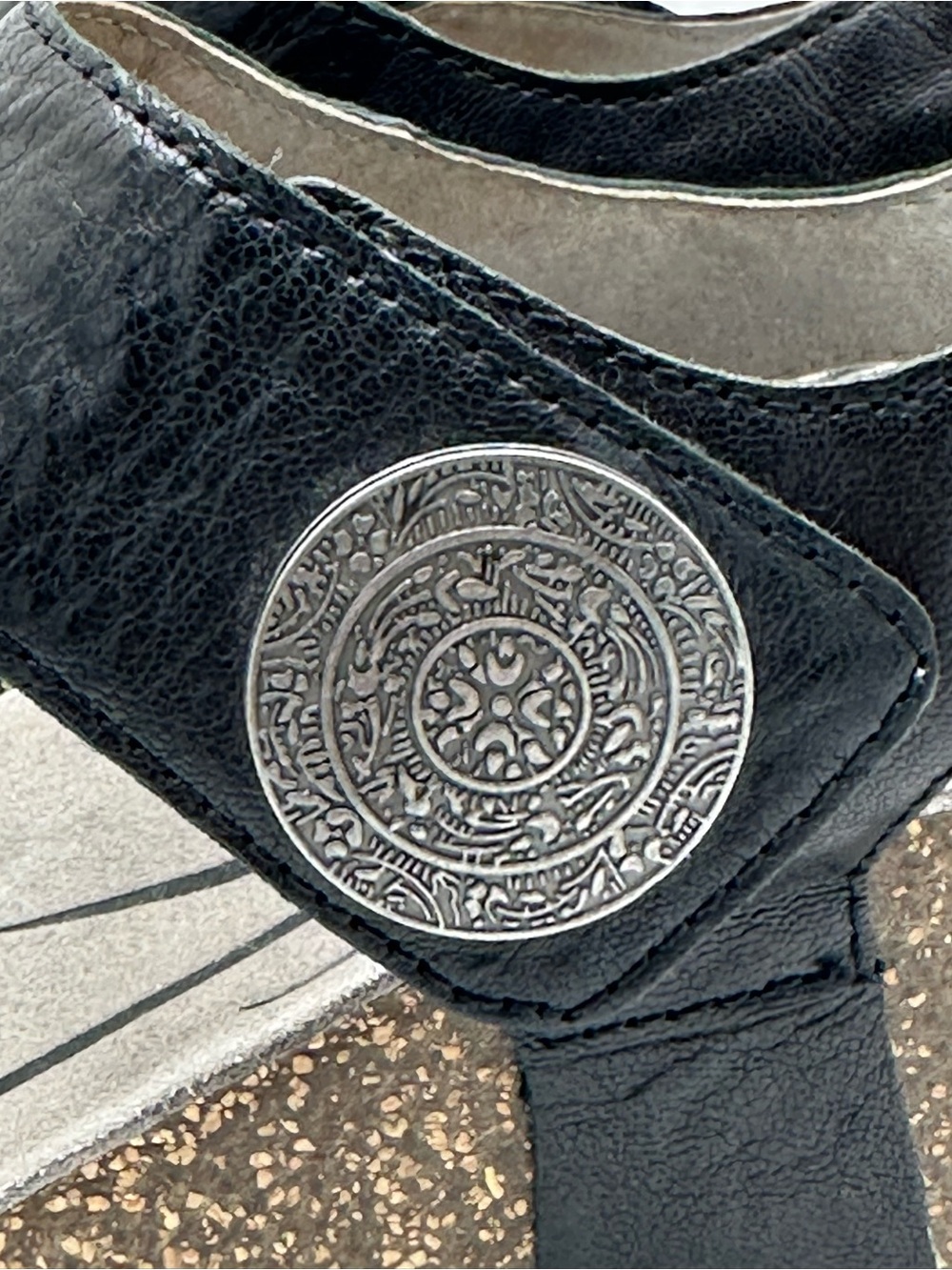Abeo Una womens brown Black wedge sandal size 7.5 with B.I.O system; Orthopedic - Picture 7 of 14